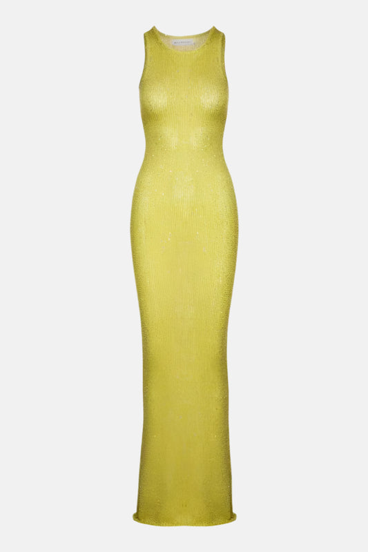 Serena Glitter Knit Bodycon Maxi Dress – Yellow or Black