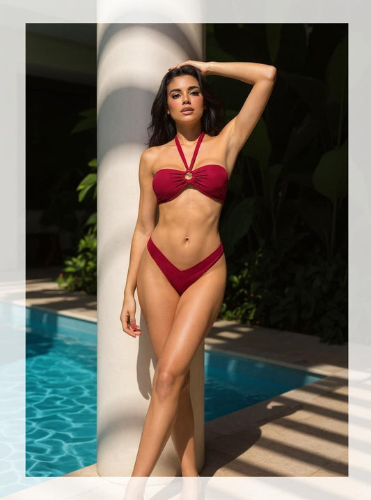Nina Scarlet Bikini Elegant Set