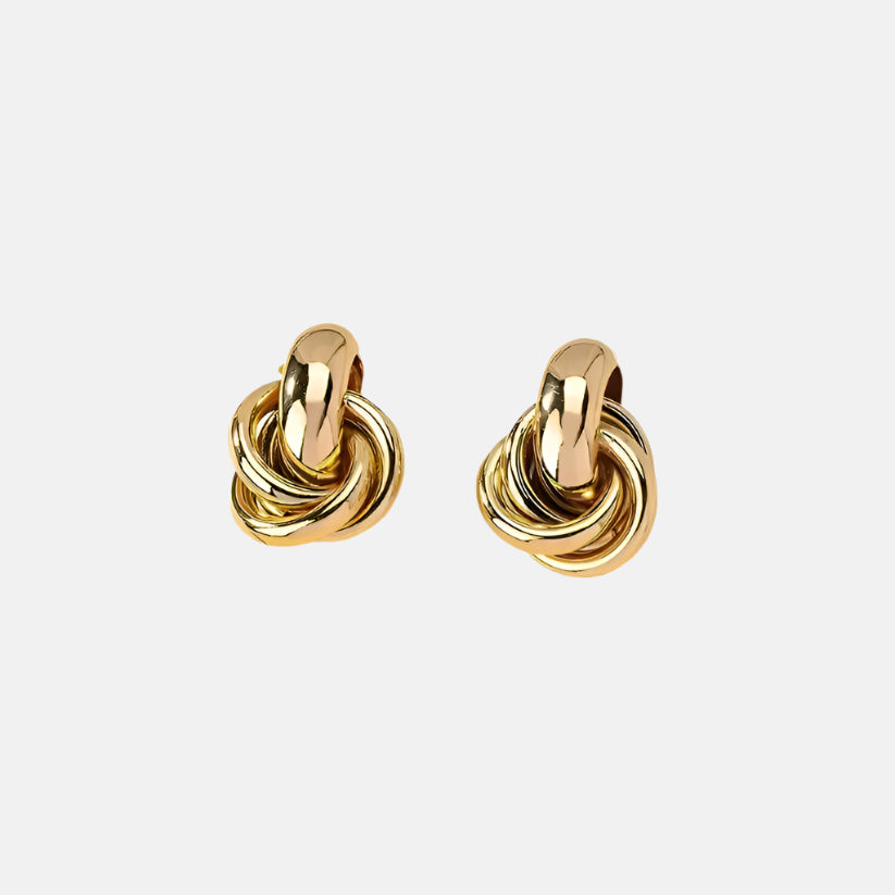 Bold Gold-Plated Hoop Earrings