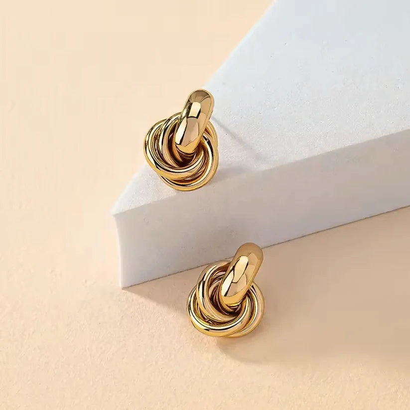 High-Polish Chunky Gold Hoops