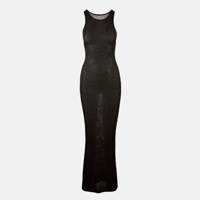 Serena Glitter Knit Bodycon Maxi Dress – Yellow or Black