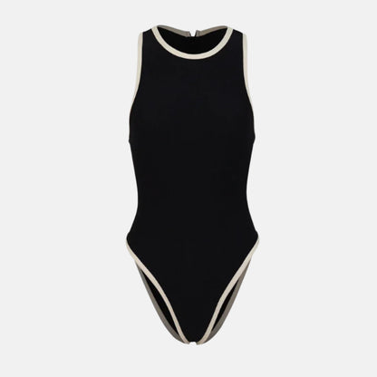 Côte Contrast One-Piece – Black