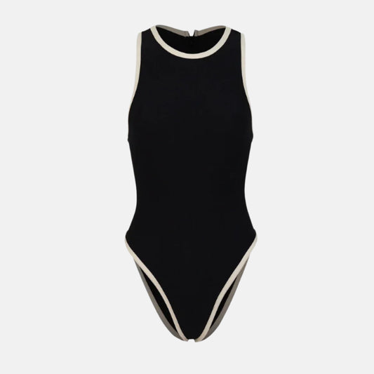 Côte Contrast One-Piece – Black