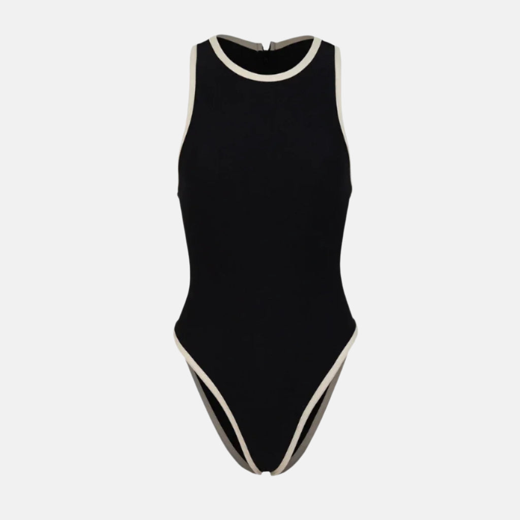 Côte Contrast One-Piece – Black