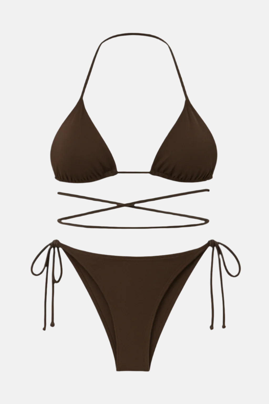 Lena Timeless Two-Piece – Classic Halter Bikini for Every Beach Day