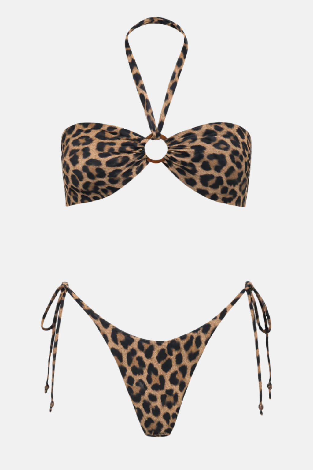 Amelie Wild Neutral Animal Print Bikini