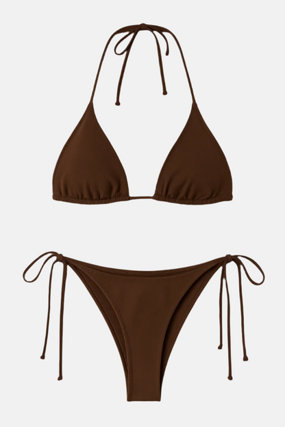 Felizitas Bikini Set - Black Velvet Triangle Set