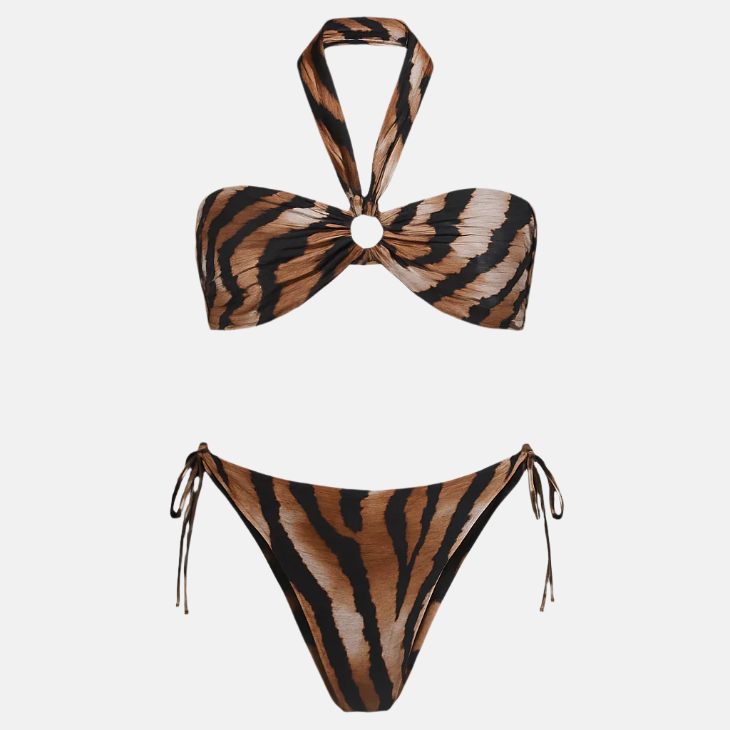 Elisa Vivid Sandy Jungle Print Two-Piece Bikini