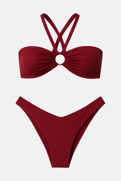 Nina Scarlet Bikini Elegant Set