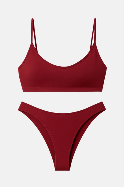 Lena Red Bikini Set – Bold & Flirty Beachwear for Summer Vibes