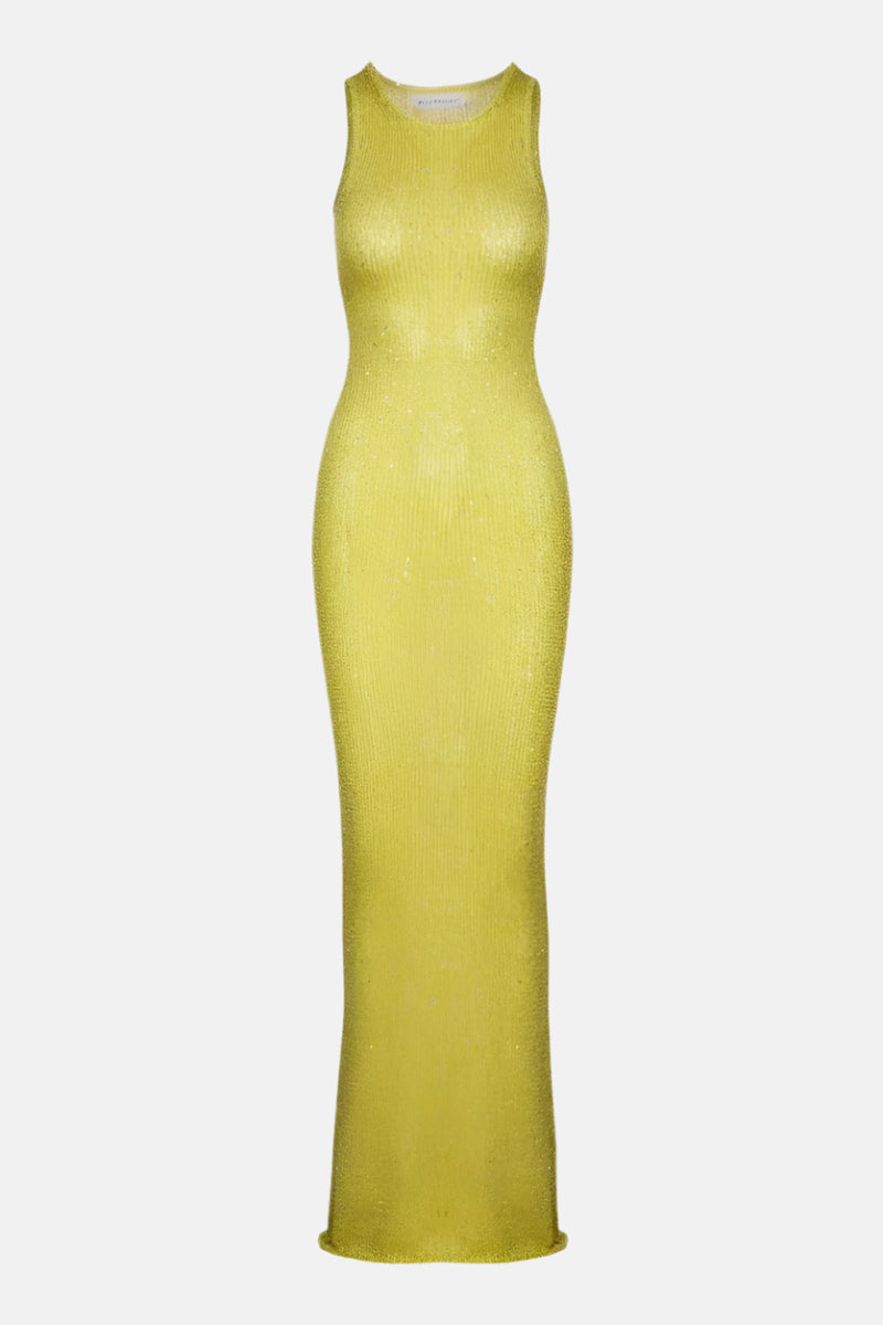 Serena Glitter Knit Bodycon Maxi Dress – Yellow or Black